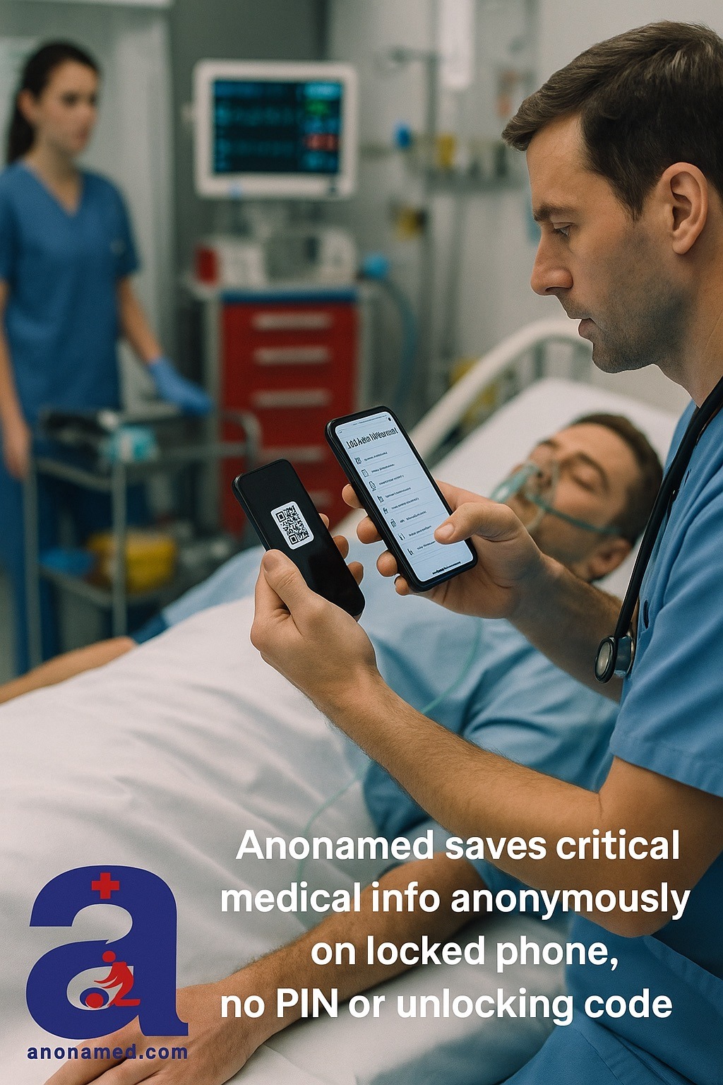 Anonamed in emergency department (illustrative)